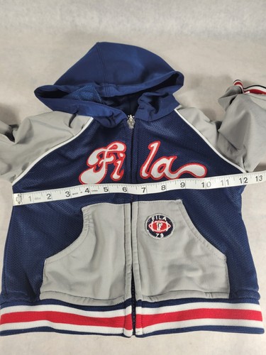 Fila Boys Navy Track Zip Jacket Jogger Size 18 Month GUC - Picture 3 of 6