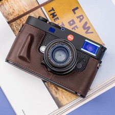 Genuine Leather Camera Bag Case Protect Cover Half Base Grip For Leica M11 M11P