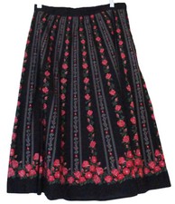 Original Alpen Trachten German Folkloric Full Sweeping Skirt Octoberfest Roses M