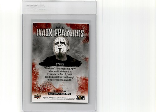 2021 Upper Deck AEW All Elite Wrestling Main Features Sting - Bild 2 von 2