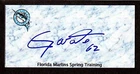 VIctor Garate ( Debut 2009 )  NATL  SIGNED AUTOGRAPH AUTO 3x5 INDEX COA