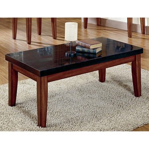 Steve Silver Montibello Granite Top Coffee Table Cherry 48 Inches Image Is Loading Steve Silver Montibello Granite Top Coffee Table Cherry
