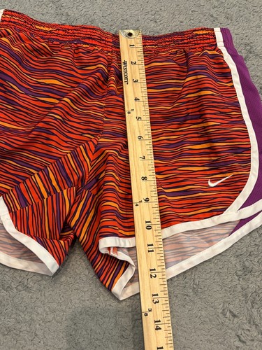 Nike Dri-FIT Running Shorts Girls Large Lined Active Orange Purple Workout - Picture 4 of 5
