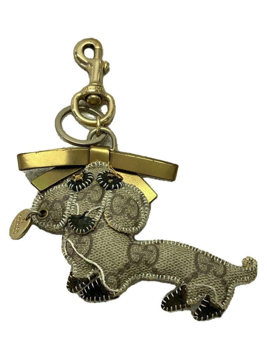 GUCCI　グッチョリ　グレイハウンド GUCCI GG Supreme Monogram Dorothy Greyhound Key Charm 292769