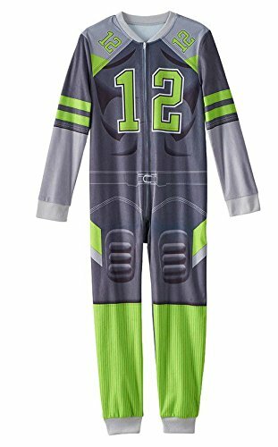 Boy's Football Costume Fleece Footless Pajama Sleeper, Size 6