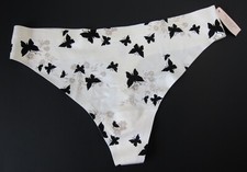 1 NEW Victoria's Secret VTG 2011 - No Show - Satin-Like Thong Panty LARGE