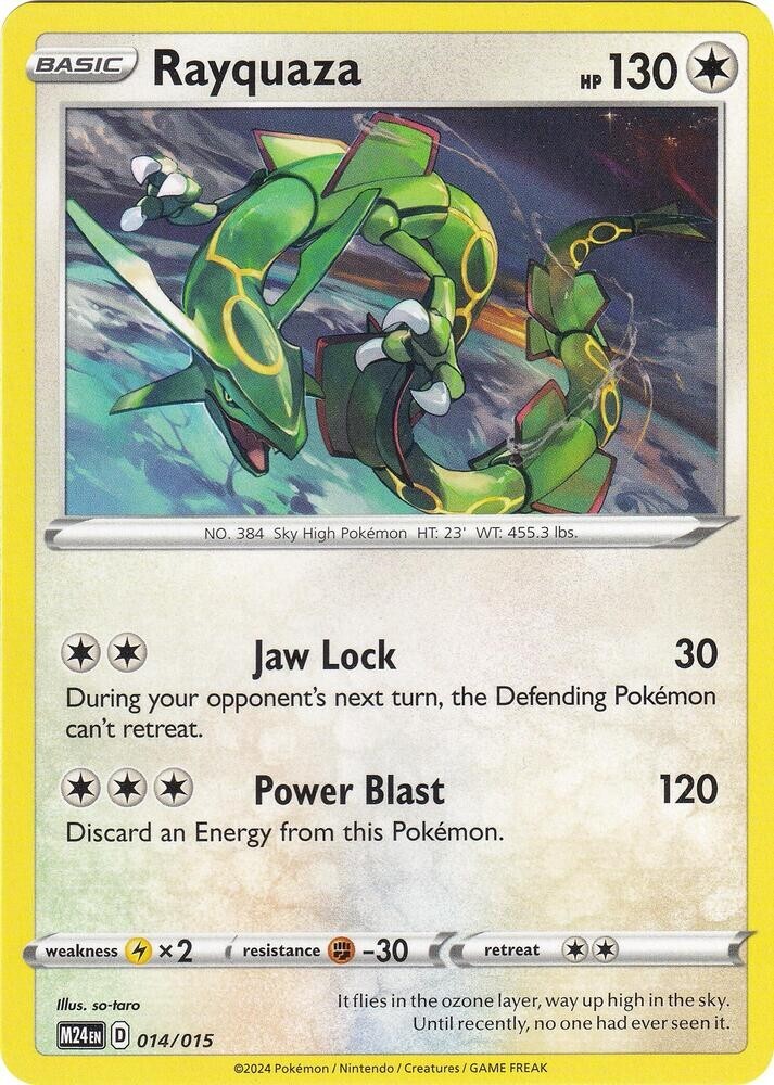 Rayquaza - 014/015 - McDonald's Promos 2024 - Pokemon TCG - NM