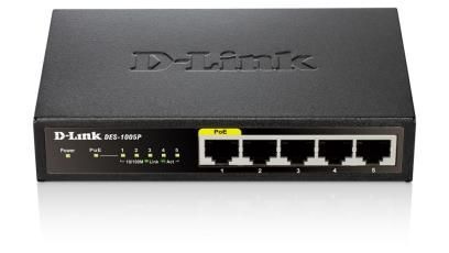 D-Link 5-Port 10 100mbps Fast Switch Des-1005p - Foto 2 di 2