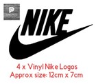 4 X Vinyl Nike Logo Decal Sticker for car laptop phone glass cup