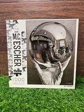 Buffalo M.C. ESCHER Self Portrait 1000 Piece Jigsaw Puzzle Black And White Art
