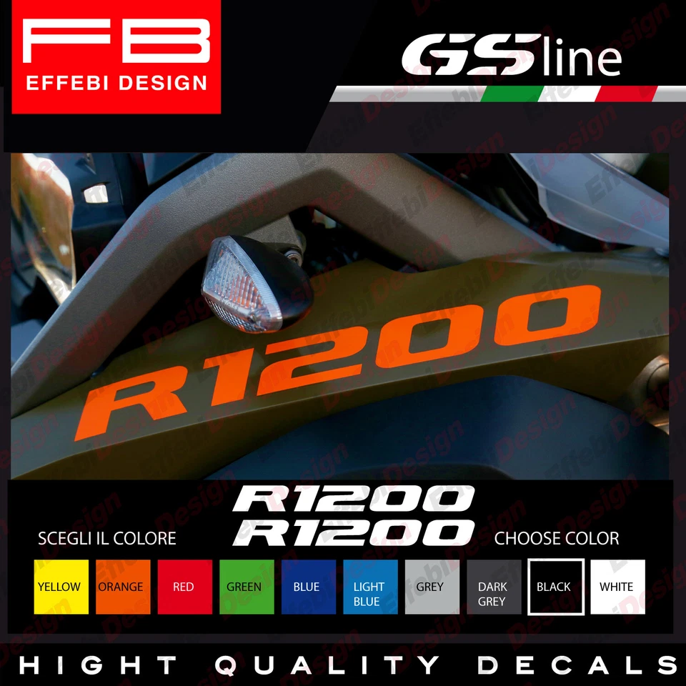 Adhésifs Stickers BMW R 1200 GS BMW Motorrad R 1200 GS Adventure Series R World