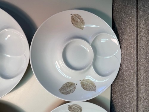 Jean Luce Paris France, Mid-Century, Porcelain Artichoke Plate, Set #3 - Picture 3 of 7