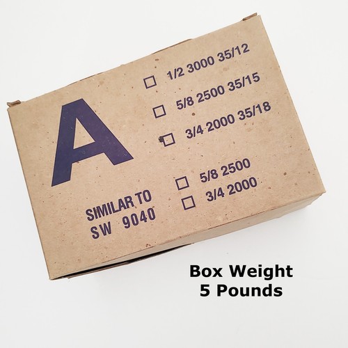 CIERRE CARTÓN GRAPAS 1-3/8" X 3/4" Cantidad 2000 Por Caja 35mm/18mm NUEVO 712494 - Imagen 2 de 3