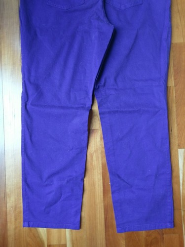 Chico's Purple Ankle Pant Ultimate Fit Brushed Twill Slim Leg Jean Large 12 2 - Picture 11 of 12