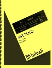 McIntosh MR 7082 Tuner 2-in-1 OWNER'S MANUAL & SERVICE MANUAL
