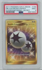 Pokemon Guardians Rising Double Colorless Energy Gold Full Art 166 - PSA 9 Mint