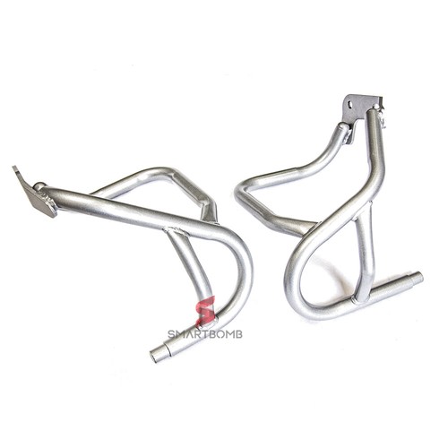 Protezione motore paracilindri tubolare acciaio coppia SILVER BMW R1200GS 04-12 - Imagen 6 de 8