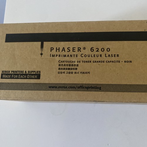 New OEM Xerox BLACK HIGH CAP. TONER CARTRIDGE FOR XEROX PHASER 6200 016200800 - Picture 4 of 12