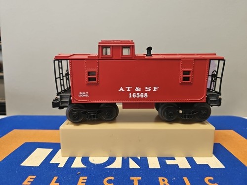 Lionel Western Style Caboose ~ Santa Fe ~ Thumbtacks Rd# 16568 & Lighted - O-27 - Picture 5 of 8