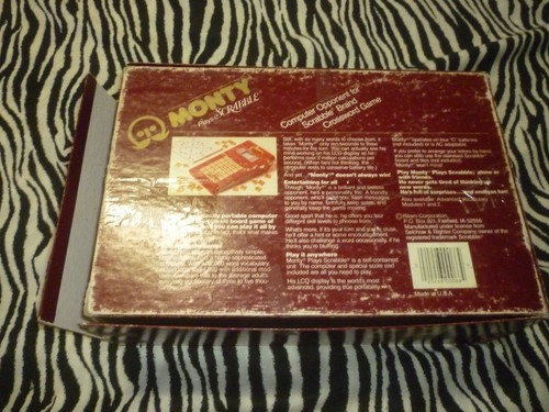 Monty Plays Scrabble Vintage Game - Used Working Condition - Picture 2 of 10