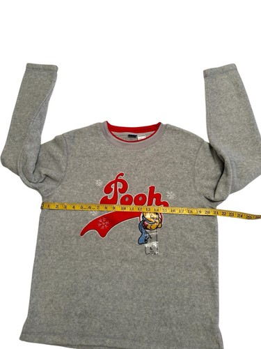 Disney Winnie The Pooh Bear Fleece Shirt Womens Large Textured Pooh Patch NWT - Picture 11 of 20