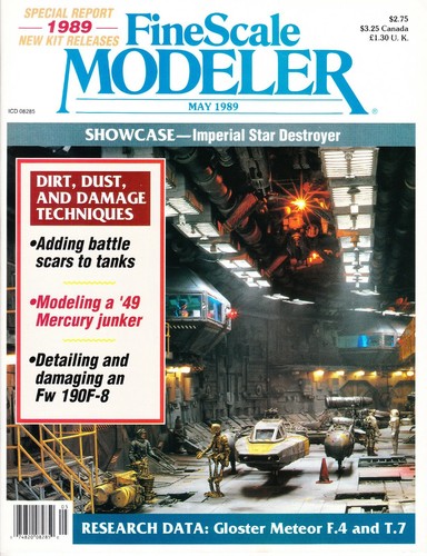 FINESCALE MODELER 5/89 GLOSTER METEOR 1949 MERCURY Fw 190F-8 IMPERIAL DESTROYER - Bild 1 von 2