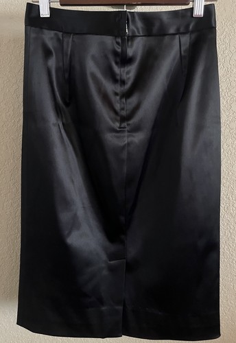 DOLCE & GABBANA Black Pencil Leopard Lined Skirt Women’s size 42/US 6 - Picture 3 of 9