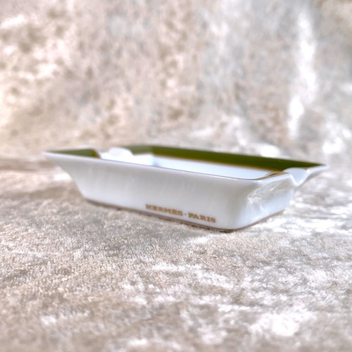 Hermes Paris Mini Aschenbecher Kleingeld Tablett Leopard Porzellan 2er Set mit Box - Bild 8 von 12