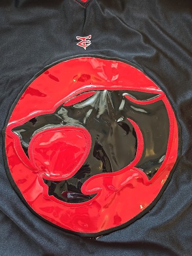 Vintage 2002 Thundercats #83 Warner Bros. schwarz/rot Fußball Trikot Herren Medium - Bild 2 von 6