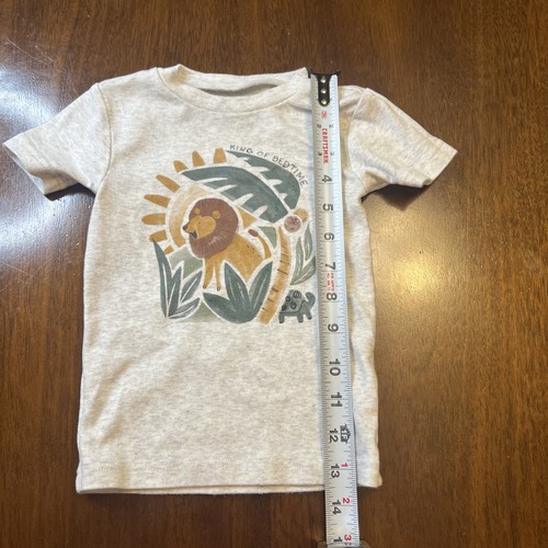 Camiseta/Pijama Top Carter's Just One You 2T Gráfico Niño Pequeño - León "Rey de la Hora de Dormir" - Imagen 5 de 5