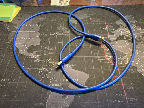 6' USB 3.0 Extension Cable Blue A-Male to A-Female Super Speed Extender Cord LOT - Picture 4 of 5