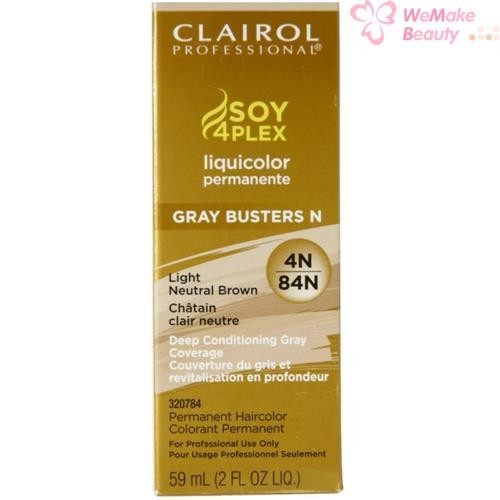 Clairol Soy4Plex Liquicolor Permanente 4N/84N Light Neutral Brown 2oz - Picture 1 of 1
