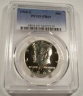 1968-S 50c PCGS PR69 KENNEDY HALF DOLLAR 40% SILVER PROOF PR 69