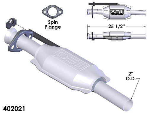 Catalytic Converter for 1985-1986 Ford Tempo 2.3L L4 GAS OHV - Picture 1 of 2