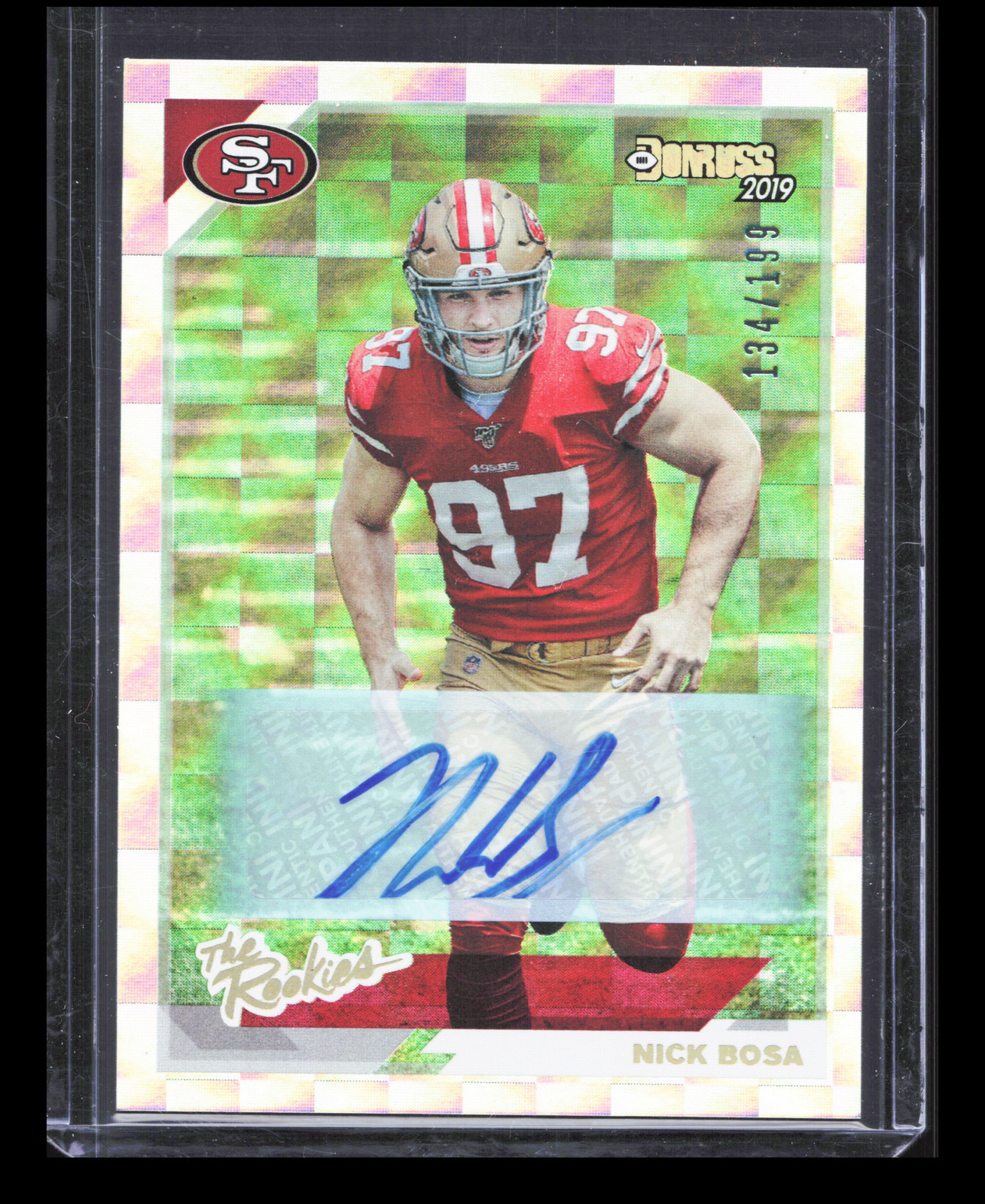 2019 Panini Donruss The Rookies Auto /199 Nick Bosa #TR-18 Auto RC