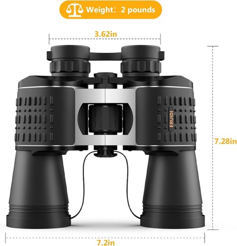 Binoculars for Adults High Powered 20x 52mm Low Light Bird Watching Stargazing - Picture 10 of 10