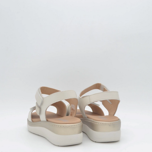 SCARPE SANDALI SANDALO DONNA WALK MELLUSO 019252 PELLE BEIGE ORIGINALE PE 2025 - Picture 4 of 5