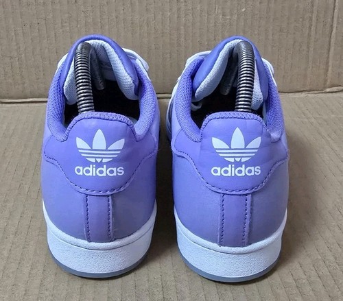 SELTENE ADIDAS SUPERSTAR SPORTSCHUHE GRÖßE UK 5 WEISS & VERBLASST ZU FLIEDER ATEMBERAUBENDE FARBE - Bild 9 von 10