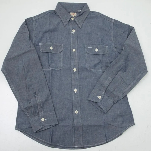 SUGAR CANE SC27850-421 Chambray long sleeve work shirt cotton100% Japan Men - Picture 4 of 12