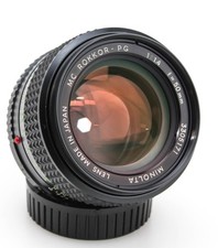 Minolta 50mm f/1.4 MC Rokkor -PG Fast Prime Lens - attacco MD - ottimo