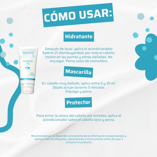 Salerm Conditioner Leave-In Damaged Hair Silk Protein B5 – Twin Set (2 x 200 ml) - Picture 12 of 15