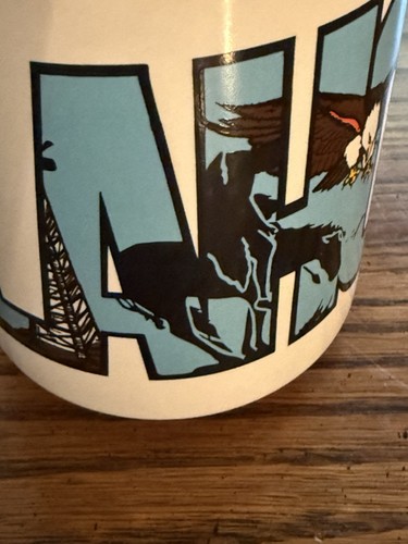 Oklahoma Souvenir Kaffeetasse / Becher. Der frühere Staat. "Kleine Welt". Korea. - Bild 8 von 11