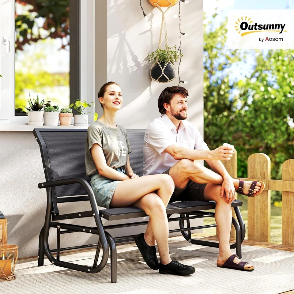 Водонепроницаемое кресло-качалка с двойными качелями — идеально подходит для отдыха на заднем дворе - Изображение 4 из 4