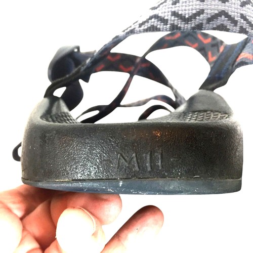 Chaco Z/2 Mens Adjustable Strap Sandals Size 11 Black & White Geometric Pattern - Picture 7 of 8