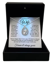 TRYNDI Wife Necklace from Husband – Christmas Gifts for Wife, Anniversary Gifts