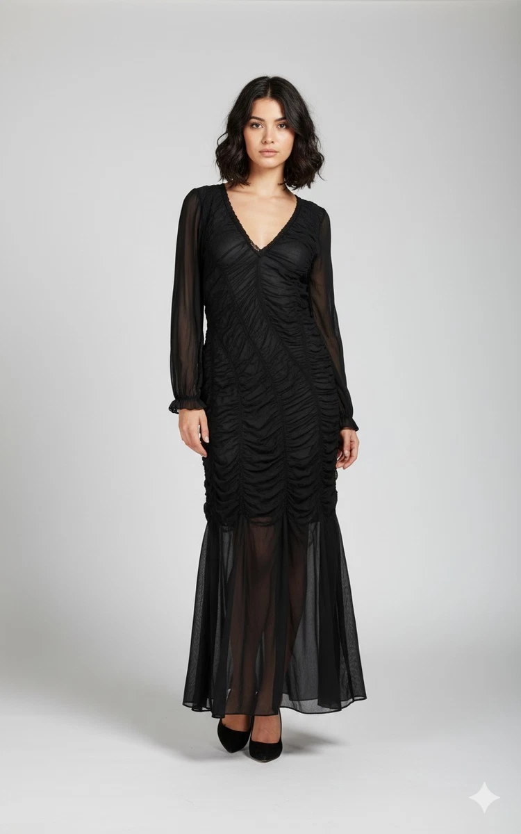 Zara Chiffon Maxi Dresses for Women for sale | eBay