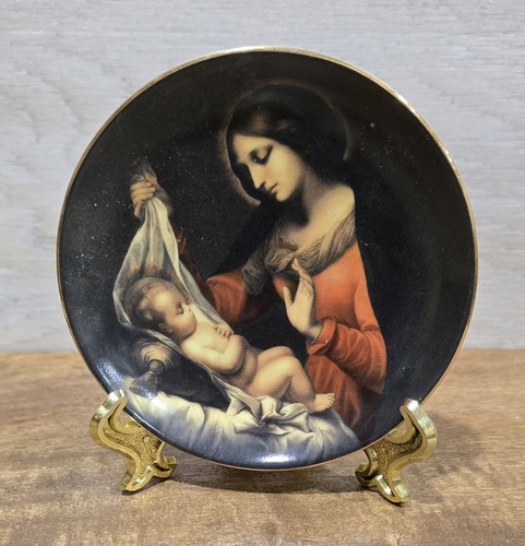 Vintage TBN Weihnachten 1998 4 Zoll Sammelteller Madonna und Kind - Bild 1 von 4