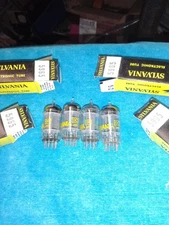 (4) NOS SYLVANIA 5965 AUDIO PREAMPLIFIER TUBES - MATCHING