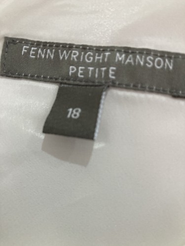 Fenn Wright Manson Pink occasion Dress Size 18 Petite vgc short sleeve (K16/5) - Picture 3 of 5
