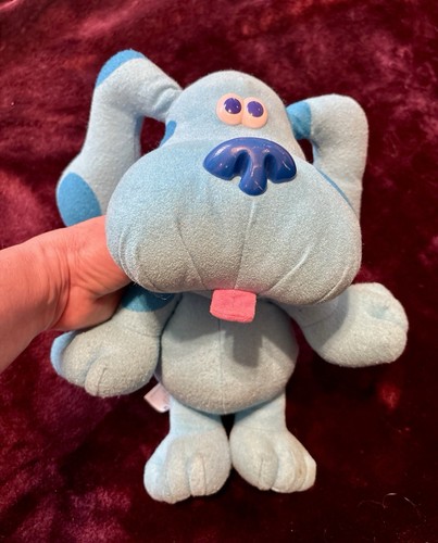 Vintage 1997 Tyco Blues Clues 12” SingALong Blue Barking Musical Plush RARE - Picture 3 of 4